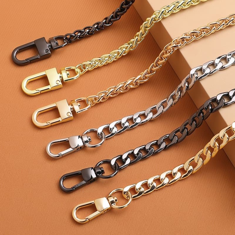 Bag Chain Strap Accessories Metal Strap Replacement Shoulder Strap for Women Crossbody Handbag Shoulder Bag Fade-Resistant High-End
