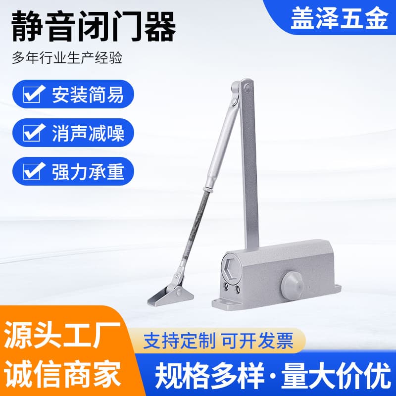 Automatic Small Lightweight Simple Fire Door Buffer Spring Closer 35kg Door Closer Safety Protection Device