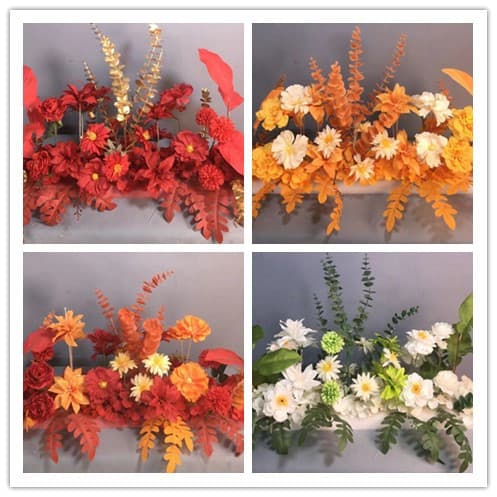 Wedding Celebration Flower Background Hanging Flower Road Guide Flower Row Decorative Potted Flower Ball Rural Floral Material Ground Row Flower Arrangement