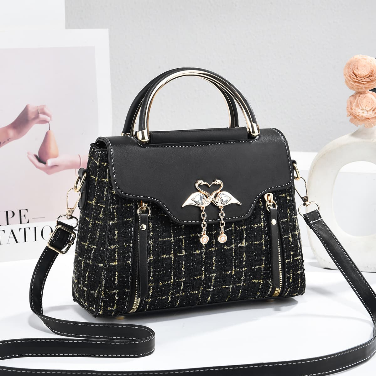 Small Handbag Women's High-End Sense Handbag Shoulder Bag Crossbody Bag Large Capacity Exquisite 2026 New Women's Bag