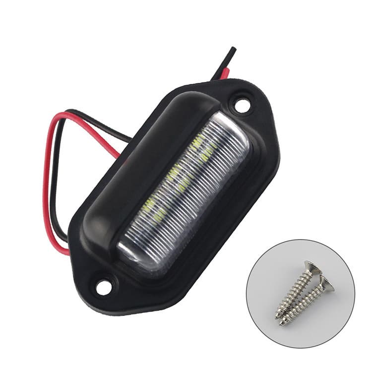 Cross-border Supply Amazon Hot Selling LED License Plate Light 6LED Tail Light Side Light for Trucks, Vans, and Trailers