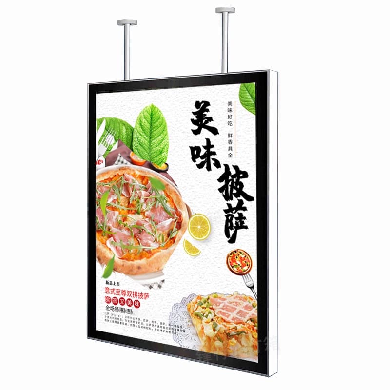 Ultra-thin Light Box Wall Mounted Photo Frame Advertising