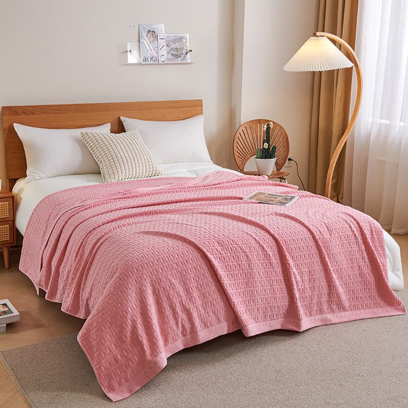 Wholesale Shanghai Pure Cotton Vintage Towel Blanket Adult Cover Blanket Towel Blanket Single Bed Autumn Winter Double Cotton Blanket