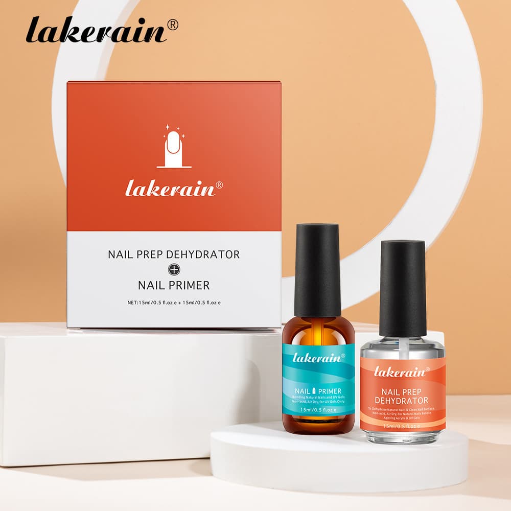 lakerain Gel Polish Set Nail Dehydrator Nail Primer Base Coat No-Light Nail Base Gel