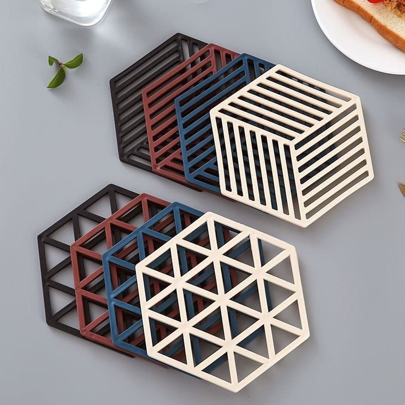 Heat Insulation Mat Home Anti-Scald Heat-Resistant Table Mat Creative Hollow Out Dish Mat Placemat Bowl Mat Cup Mat Plate Mat Pot Mat