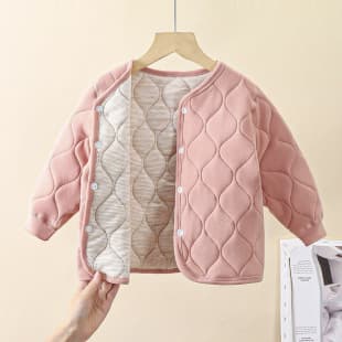 Children's Thermal Underwear Set Cotton Lining Boys Girls School Uniform Essential Thick Winter Inner Wear Set