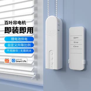 Cross-border Tuya WiFi Smart Roller Shutter Motor Rechargeable Pull Cord Motor Smart Life Beaded Curtain Motor