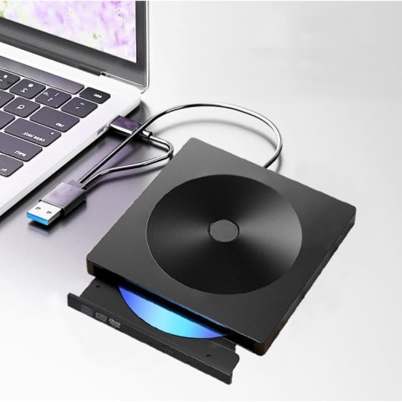 Disc Version USB 3.0 External DVD Burner Computer External Type-C Optical Drive Universal for Laptop and Desktop