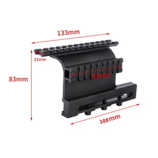 AK Quick-Release Side Rail Mount Aluminum Alloy AK74 SAIGA Angled Mount Scope Mount