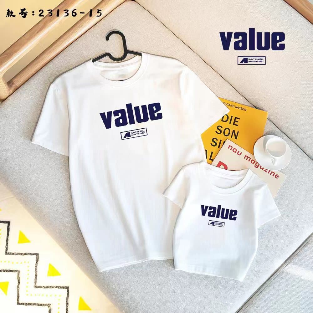 2025 Summer Matching T-Shirts with Combed Cotton, Trendy Loose-fitting Short-sleeved Family Outfits for Men and Women
