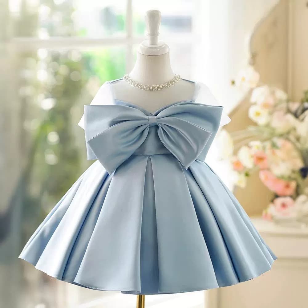 One-year-old dress 2026 summer girl flower girl baby birthday fashionable princess dress piano performance suit girl fluffy