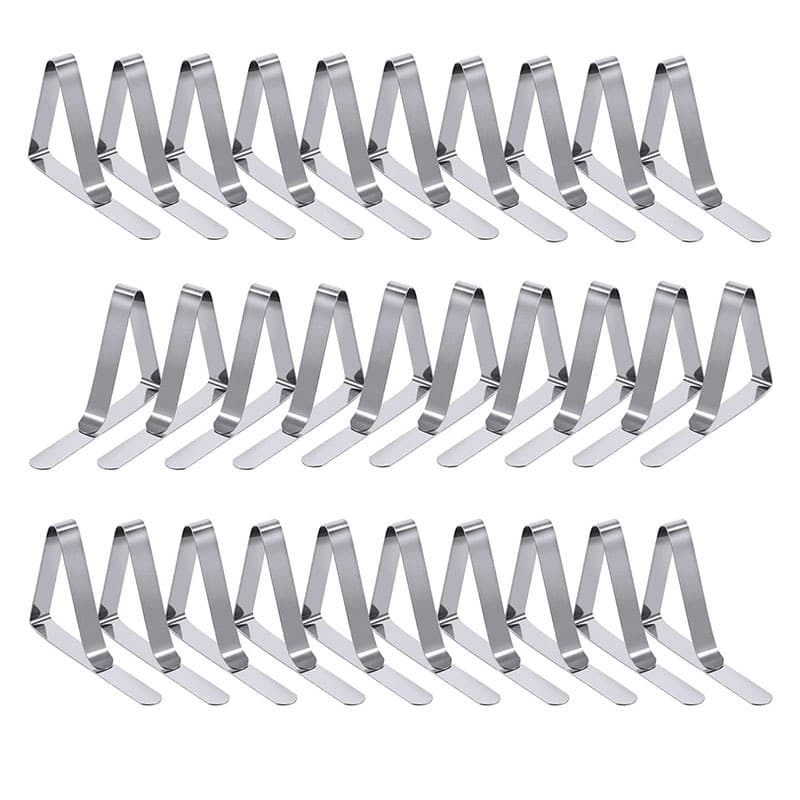 Adjustable Triangular Stainless Steel Tablecloth Clip from Source Factory, Cross-Border Stock, 4.5cm Non-Slip Tablecloth Fixing Clip