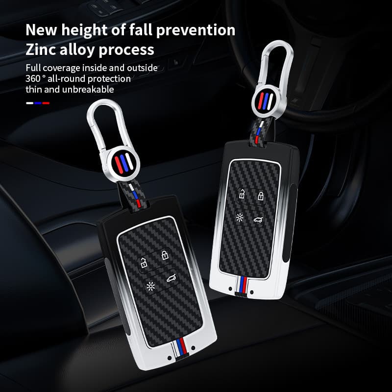 Suitable for 18 Dongfeng Renault Kolegao car key covers Koleos Renault car high-end protective shell buckle