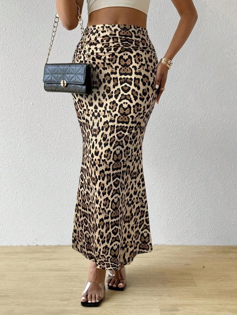 2026 Cross-border Europe and America Zebra Print Slim and Hot High-Waist Bodycon Mermaid Pencil Long Skirt