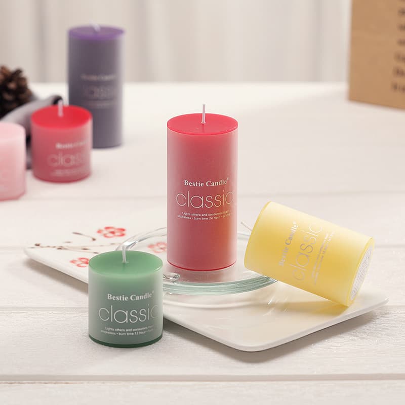 Romantic Classic Cylinder Aromatherapy Candle Smokeless Western Dinner Special Supplies Wedding Celebration Candles
