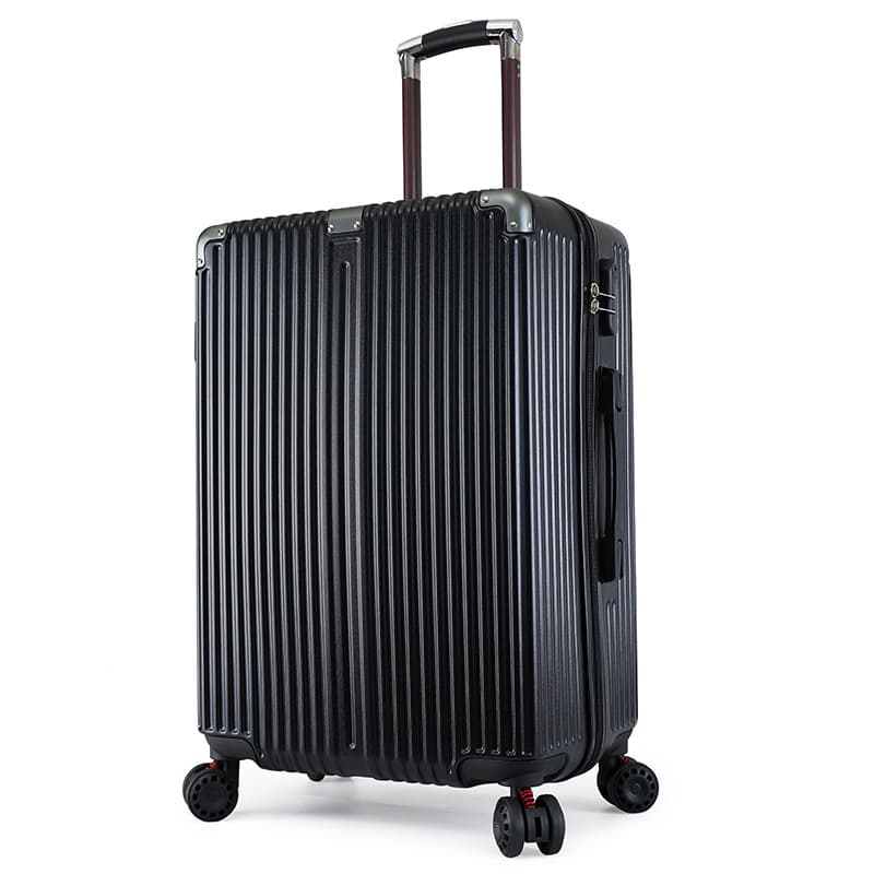 New simple vertical pattern large trolley case, universal wheel travel portable boarding case, travel large capacity suitcase