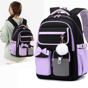 School Backpack for Elementary and Middle School Students 2026 New Style Girls Cross-Border Large Capacity Lightweight Waterproof Shoulder Bag