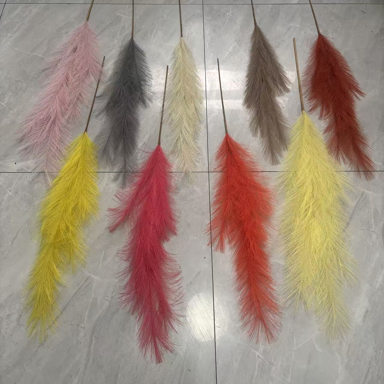 High-branch artificial reed new 9-branch reed wedding decoration stage landscaping artificial flowers home decoration artificial flowers