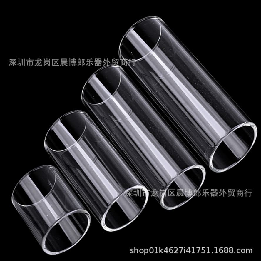 Guitar Accessories Glass Slide Finger Sleeve Long Ring Instrument Accessories Office Instrument Parts/Accessories