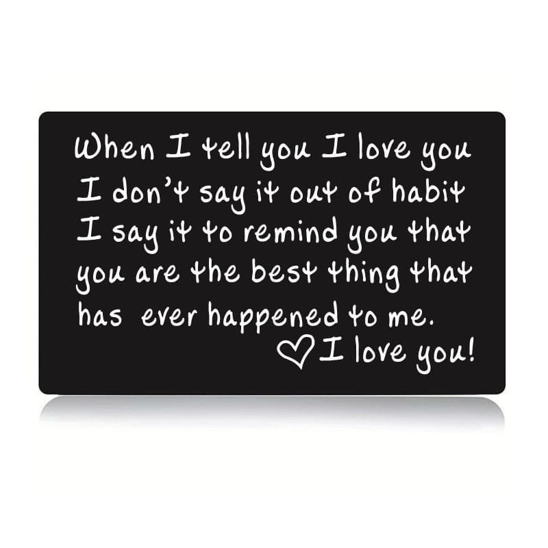 Customized metal business cards laser engraving wallet clip card bank card card wallet accessories European and American gifts