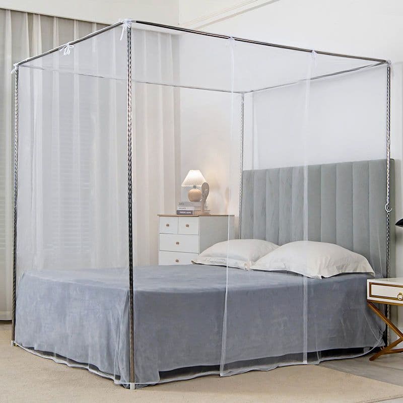 Home Use 1.8x2m Double 1.5m Bed Mosquito Net Bedroom Single Door 2.2M Support Rod Set 1.2 Old Style Gauze Net