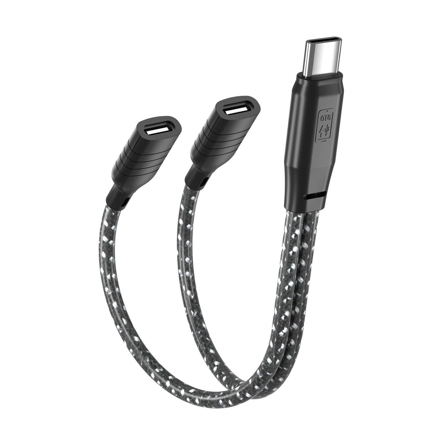 OTG adapter suitable for lavalier microphone headset sound card ios adapter can be used for live streaming and charging adapter cable
