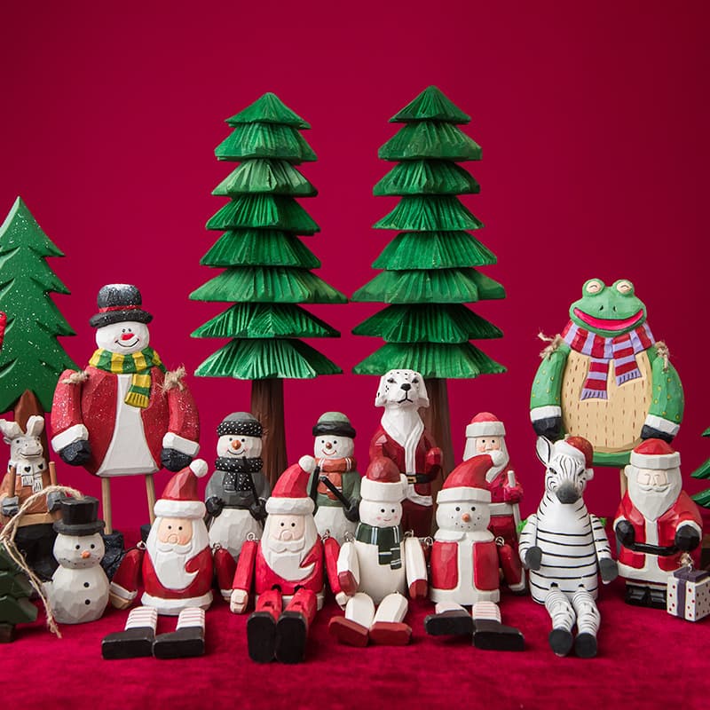 Wooden Christmas Ornaments, Christmas Gifts, Creative Christmas Desktop Decorations