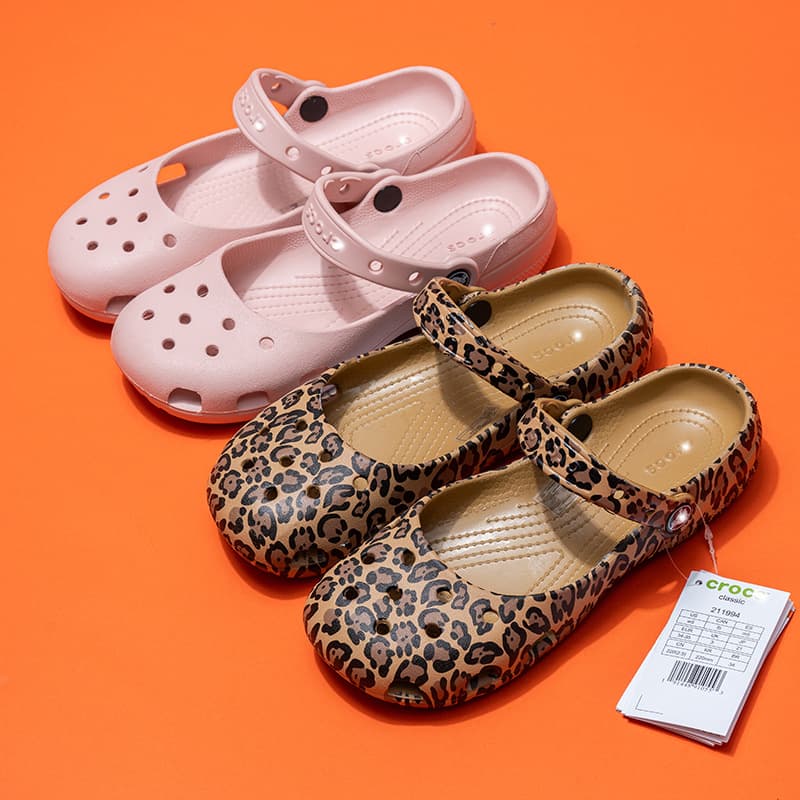 Cross Ballet Crocs Women's Beach Sandals Non-Slip Summer Clogs Toe-Covered Fashion Outdoor Breathable Durable