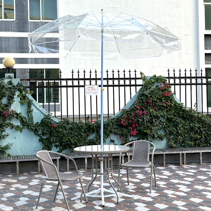 Wholesale Outdoor Extra Large Transparent Umbrella Thickened PVC Stall Umbrella Seaside Beach Fishing Garden Leisure Patio Umbrella
