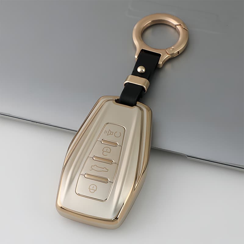 Suitable for Geely Liusha Champagne Gold Key Case Cover Set for Emgrand GS GL Vision X6 Bin Yue Bin Rui Bo Rui Xing
