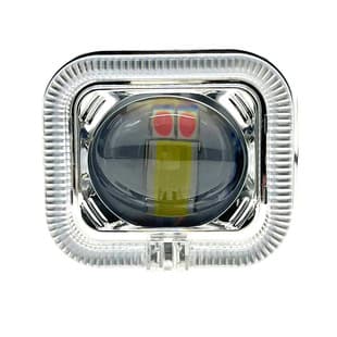 2.5 Inch Motorcycle Electric Vehicle LED Universal Built-in Headlight Angel Eye Demon Eye Lens High Low Beam Spotlight