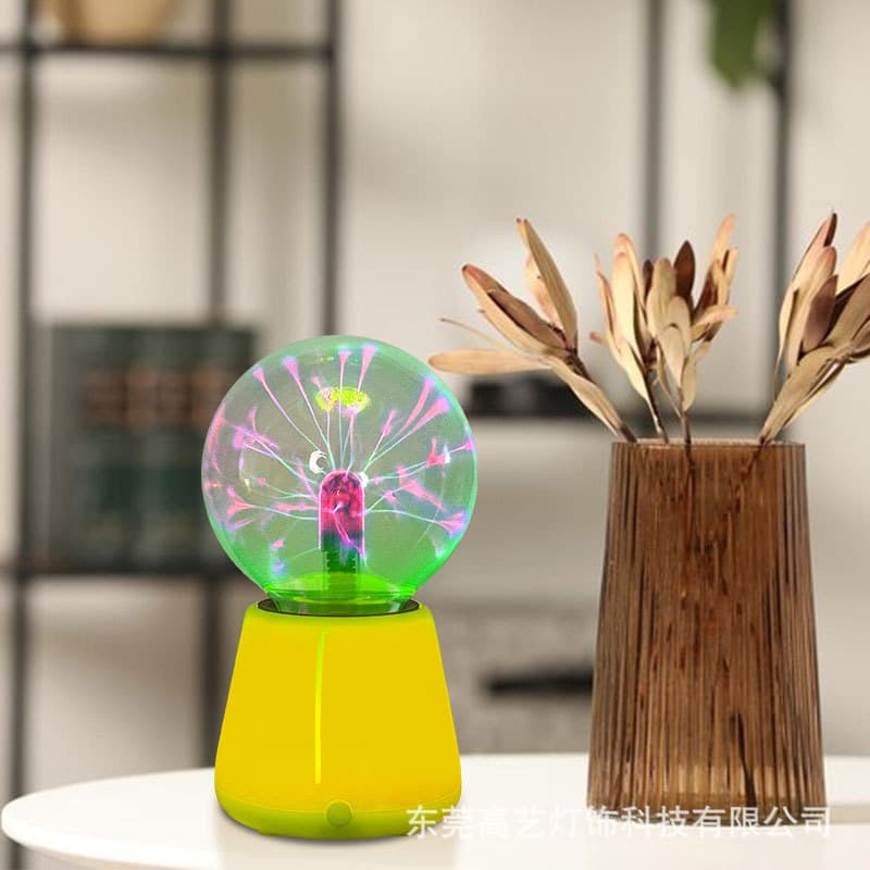 3-inch LED USB Electrostatic Plasma Ball Lamp Lightning Ball Night Light Magic Ball Ambient Ion Lamp Static Ball