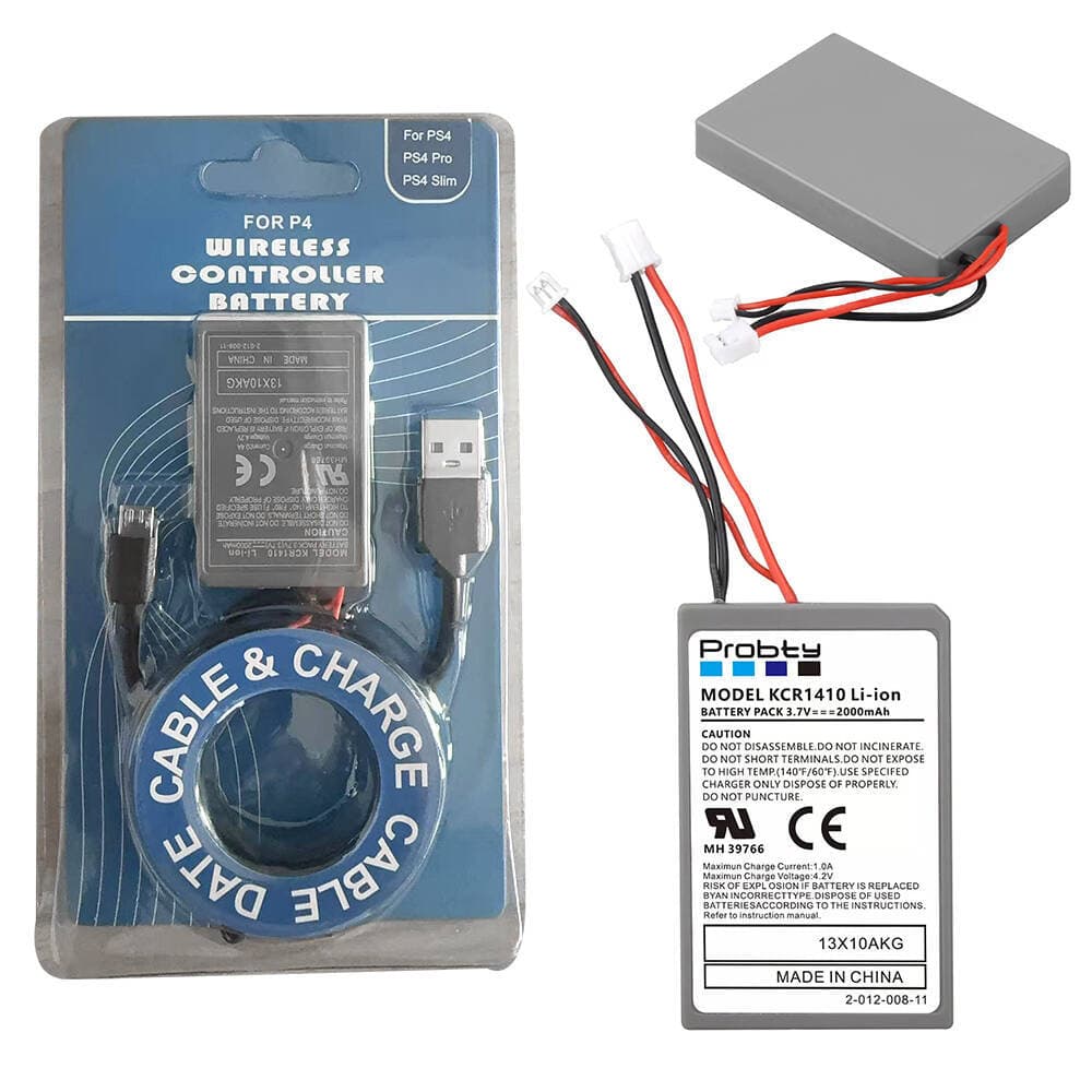 Compatible with PS4 Controller Battery PS4 Pro Slim Wireless Controller Rechargeable Battery PS4 Internal Charging Battery