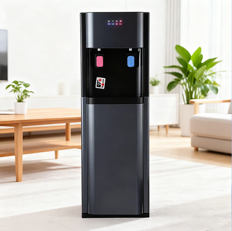 Hot and Cold Bottom-Loading Silent Water Dispenser, Household Vertical Refrigerated Water Dispenser for Cross-Border