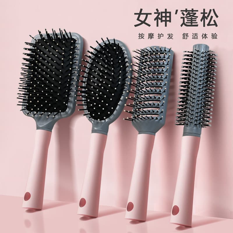 Anti-static Detangling Cushion Comb Plastic Scalp Massage Air Cushion Comb Curling Hair Styling Comb Rib Comb Set
