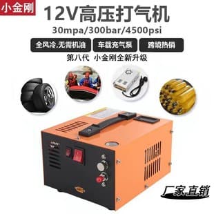 Cross-border Factory Supply 12V Electric High Pressure Air Compressor Air Pump 30MPa Compression Pump Diving Breathing Pump 4500psi