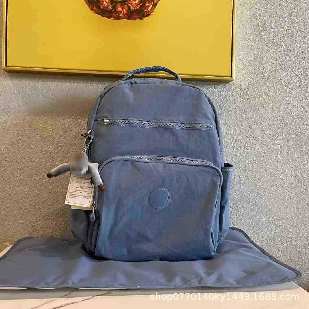 2025 Summer K Family Monkey Bag Large Capacity Lightweight Nylon Student School Bag Backpack Mommy Bag Mother and Baby Bag K14169