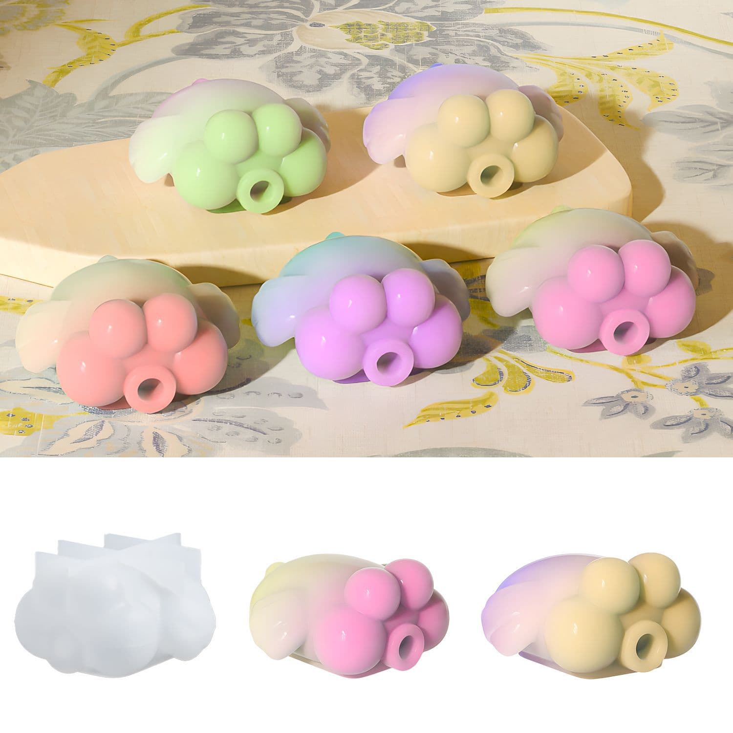 Deyi Life DIY Cute Candle Fish Handmade Soap Mold Fondant Mousse Candle Aromatherapy Silicone Mold