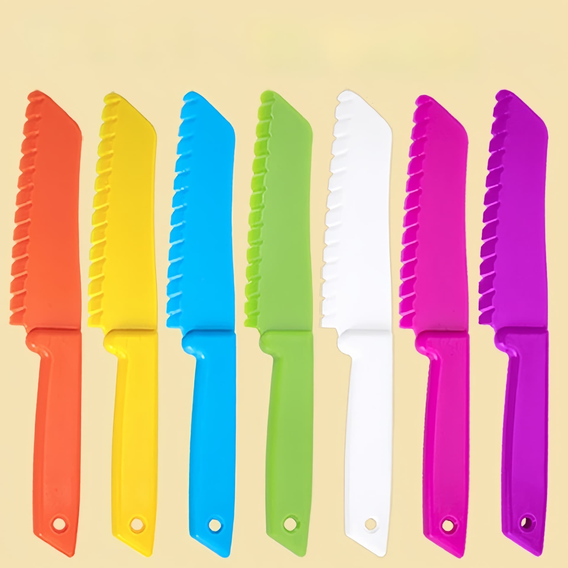 Factory Direct Sales Baking Cake Knife Children's Plastic Fruit Knife Fruit and Vegetable Knife Melon and Fruit Peeling and Cutting Knife Household Bread