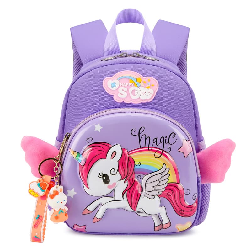 New Kindergarten Small Backpack for Boys and Girls, Cute Cartoon Snack Bag, Kids 3D Stereo Hard Shell Schoolbag
