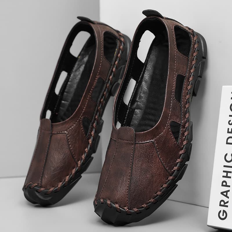 Cross-Border Large Size Men's Sandals, Summer Outdoor Clogs, Popular Foreign Trade Style, Closed-Toe Breathable Soft-Soled Non-Slip Sandals