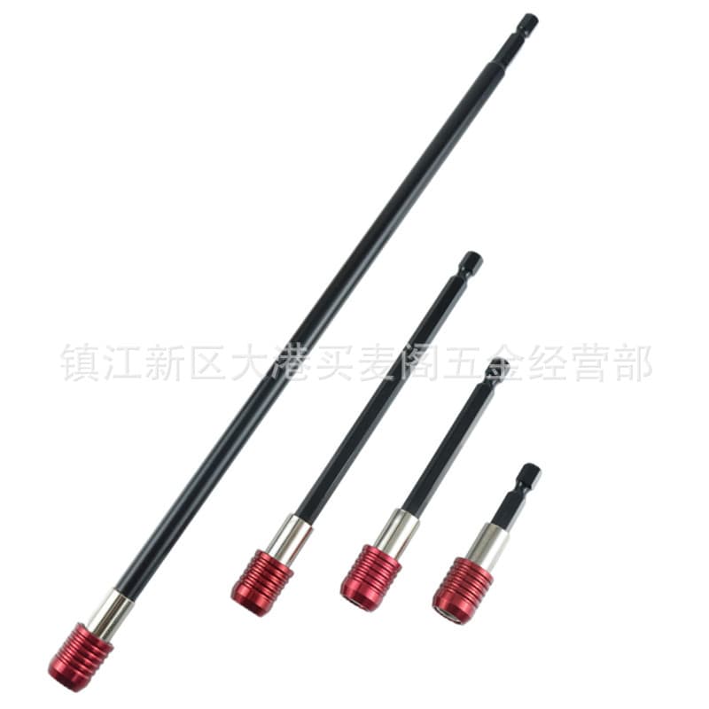 1/4 bit extension rod 60mm 100mm 150mm 300mm hexagon socket red quick change adapter