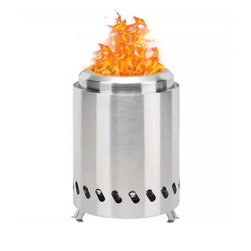 Fierce Firewood Stove Outdoor Portable Camping Wood Liner Cooking Travel Field Stove Charcoal Bucket Charcoal Barrel