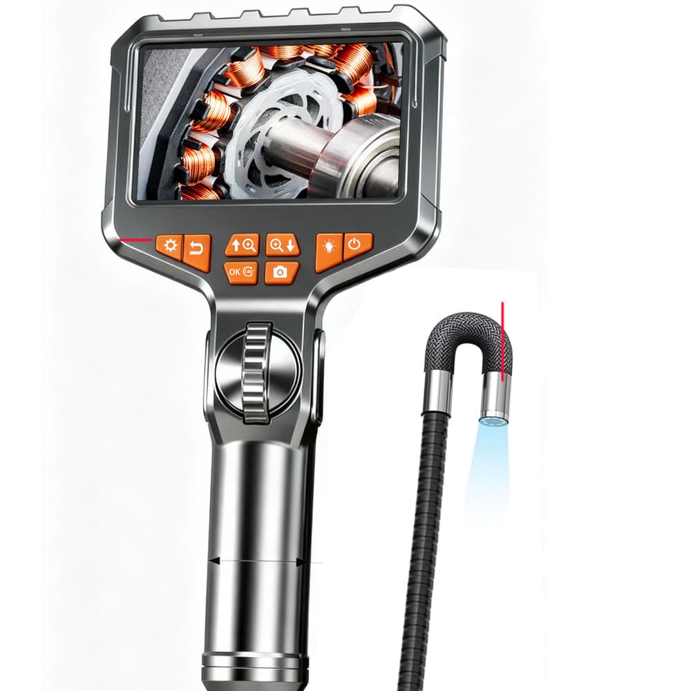 New Steering Industrial Endoscope 4.3-inch IPS Screen Inspection Mirror Photo Recording Air Conditioning Car Engine Duct