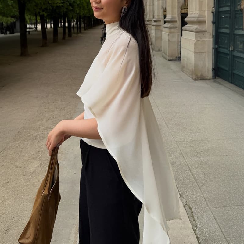 Y26TP167 European and American Style Cross-border Women's Spring/Summer New Fashion Capelet Off-Shoulder Waist-Cinching Top for Amazon