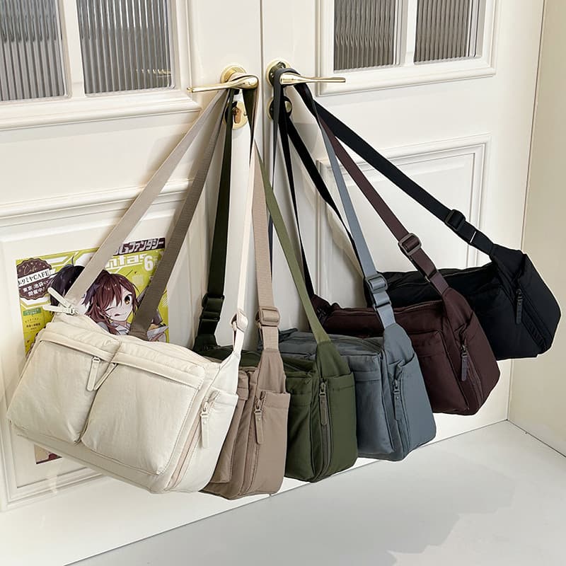 Same as Physical Store Unisex Casual Crossbody Sling Bag, Workwear Style Water-Resistant Nylon Sling Bag Trendy