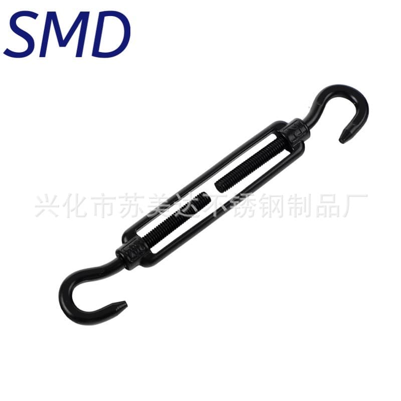 Electrophoretic Black 304 Stainless Steel Hook Ring Turnbuckle Screw Awning Hardware Rigging Tightener Tensioner
