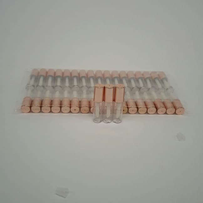 Trial Size Lip Gloss Cosmetic Packaging Material, Sample Lip Gloss Plastic Tube, Empty Lipstick Tube