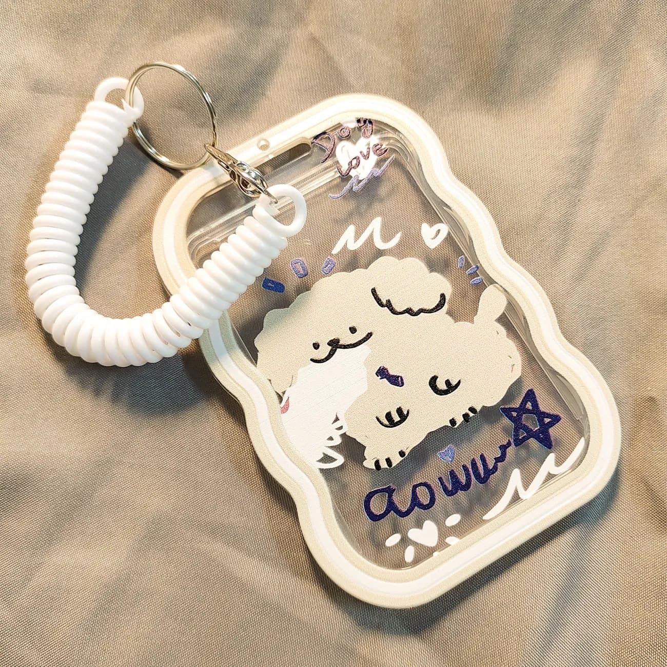 Transparent ID Card Holder for Bus Card, Campus Card, Cartoon Work Badge, Meal Card, Cute Student Lanyard Card Case
