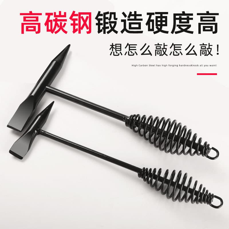 Wholesale welder's hammers, multi-purpose rust removal hammers, pointed small iron hammers, safety hammers, spring slag removal hammers